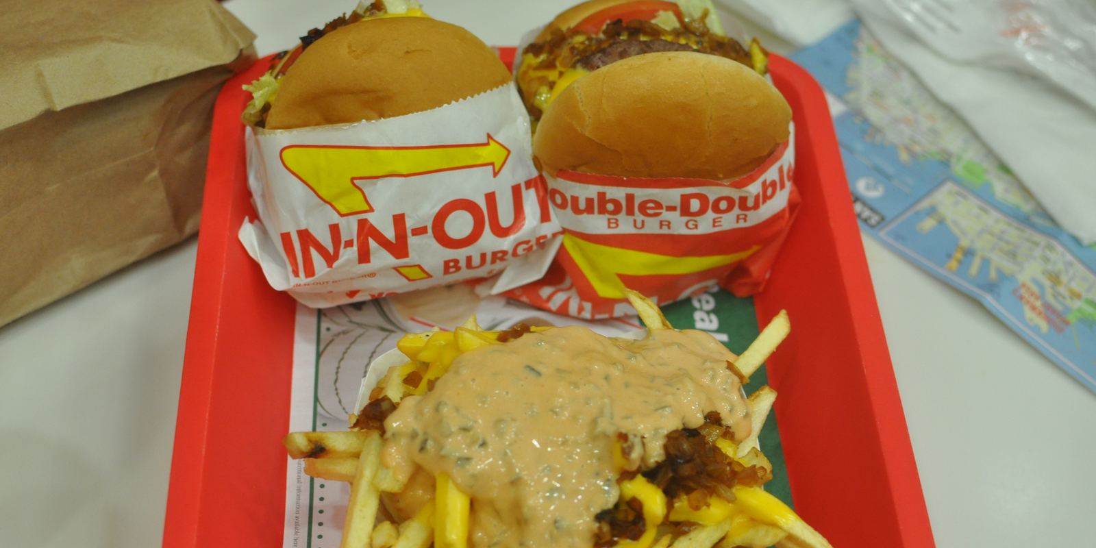 Animal Style burgers and fries