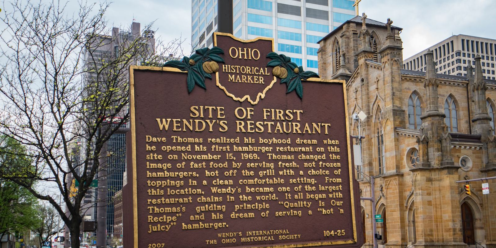 A Wendy's restaurant in Columbus, Ohio, the chain's home city