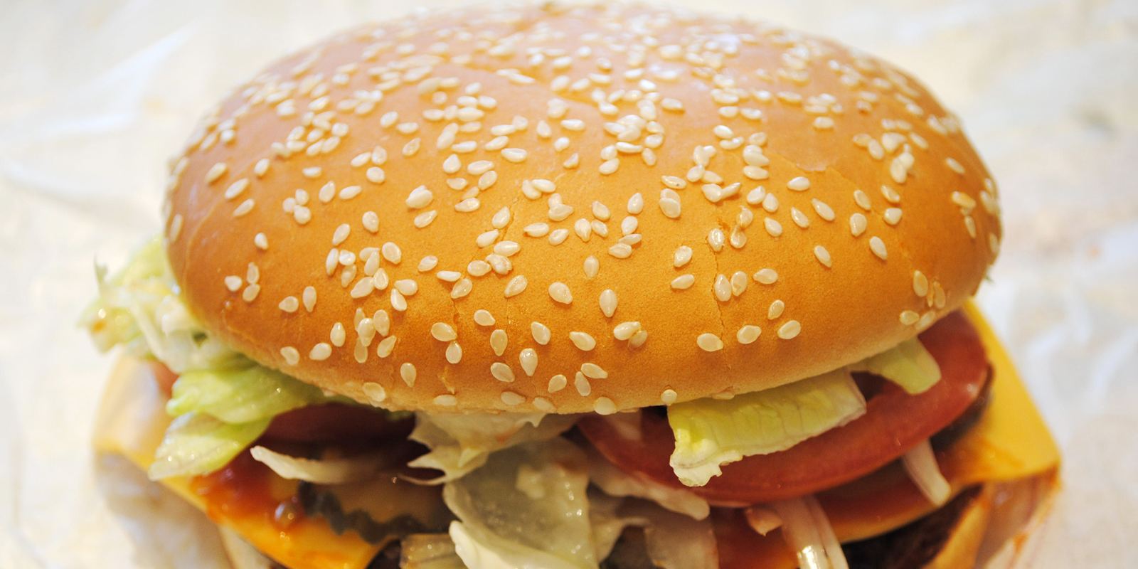 A Whopper with cheese burger